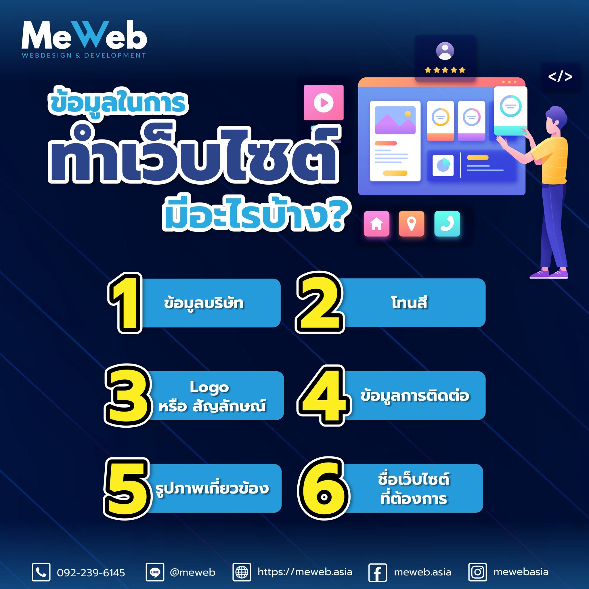 ทำเว็บไซต์้องเตรียมข้อมูลอะไรบ้าง? ทำเว็บไซต์้องเตรียมข้อมูลอะไรบ้าง?