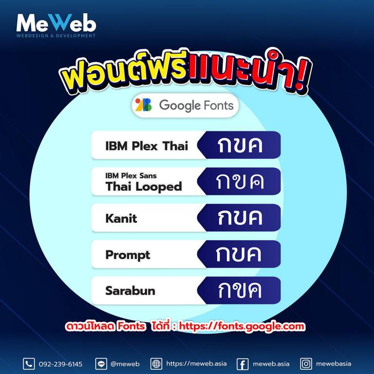 ฟอนต์ฟรีสุดฮิต ใน Google fonts ฟอนต์ฟรีสุดฮิต ใน Google fonts