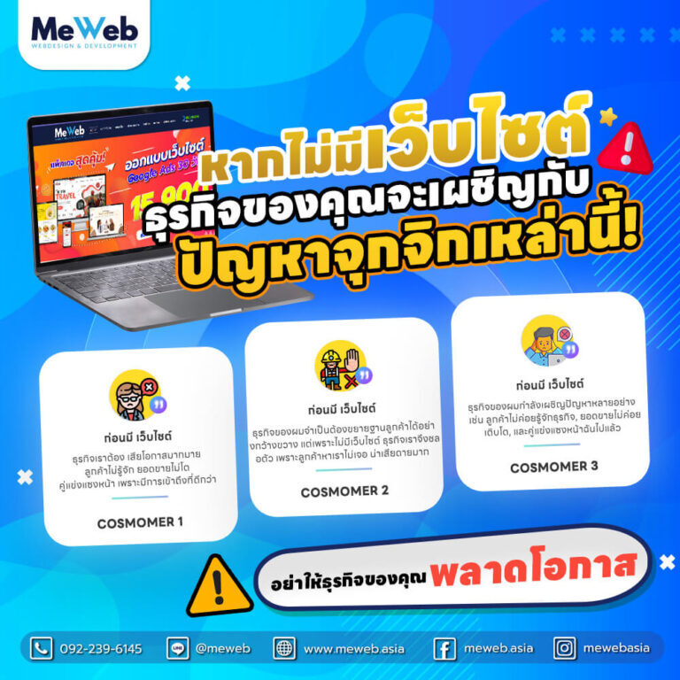 meweb-หากไม่มีเว็บไซต์ .