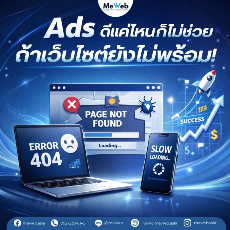 Ads ดีแค่ไหนก็ไม่ช่วย ถ้าเว็บไซต์ยังไม่พร้อม!
