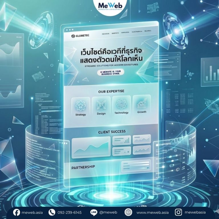เว็บไซต์คือเวทีที่ธุรกิจ “แสดงตัวตนให้โลกเห็น”