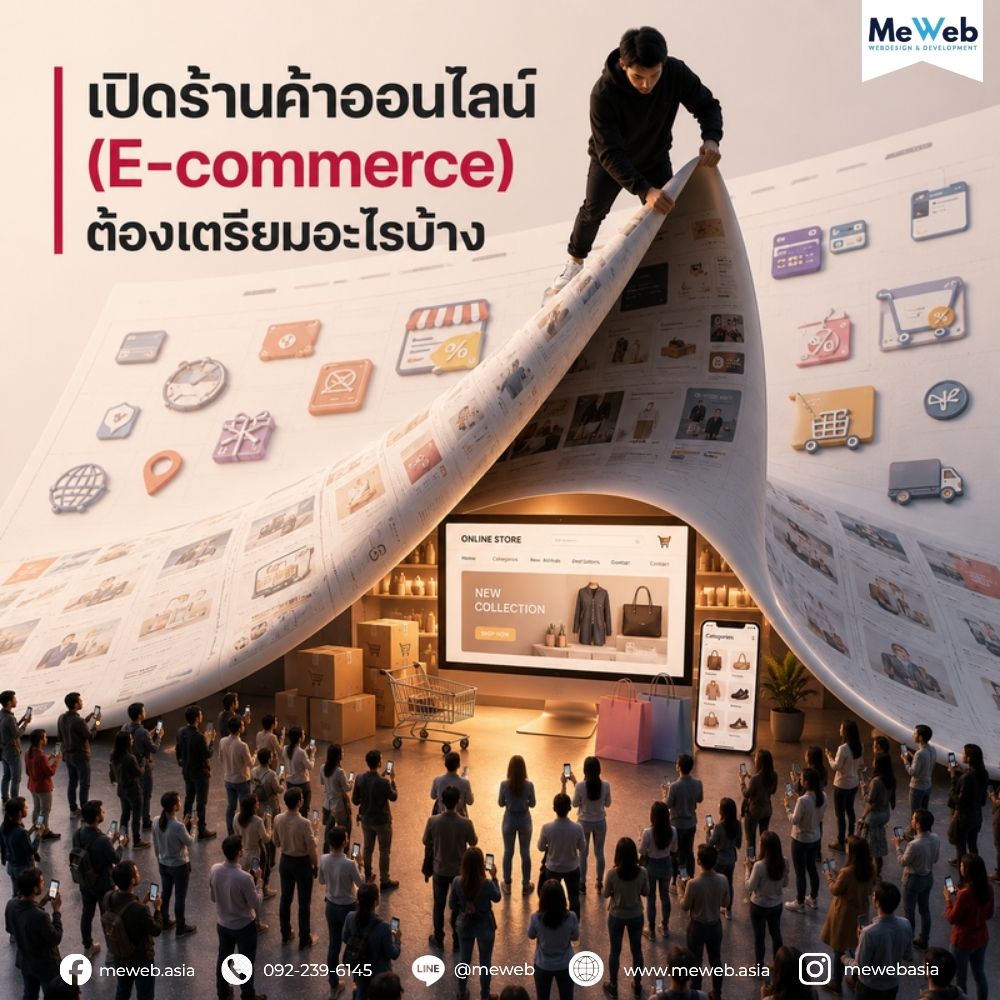 how-to-start-ecommerce-store รับทำเว็บ ecommerce, เปิดร้านค้าออนไลน์, ทำเว็บไซต์ขายของออนไลน์