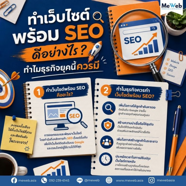 ทำเว็บไซต์พร้อม SEO